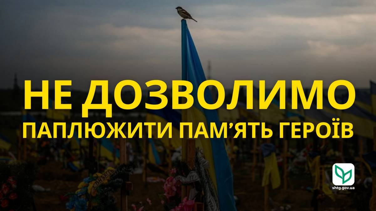 На Запоріжжі жінка палила прапори на могилі полеглого воїна