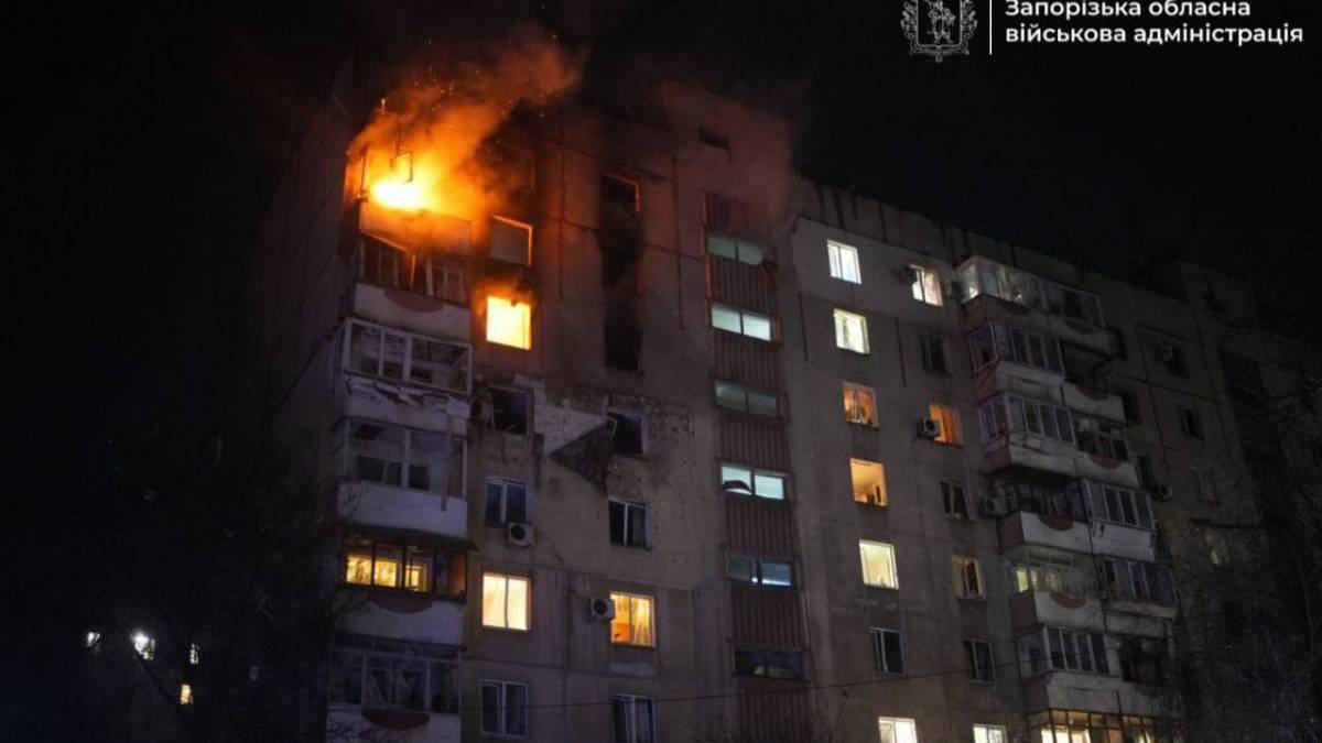 В ОВА показали наслідки російської атаки на Запоріжжя