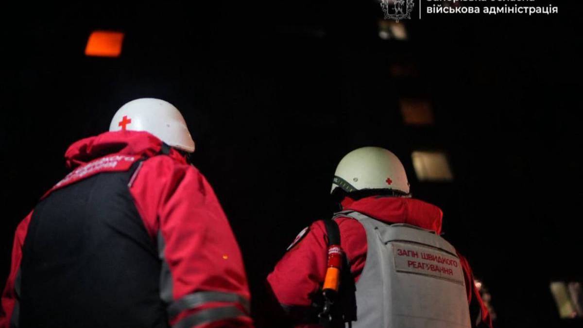 Запоріжжя: До 9 людей збільшилася кількість постраждалих внаслідок російського удару сьогодні вночі