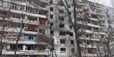 У Запоріжжі триває ліквідація наслідків нічної атаки