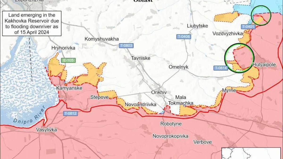Загарбники не мають успіхів на Запоріжжі, — ISW