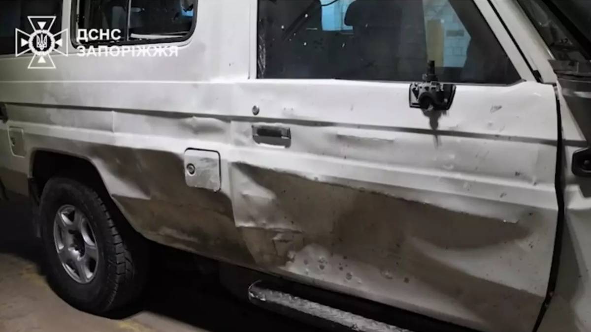 росіяни атакували евакуаційний автомобіль ДСНС у Запорізькому районі