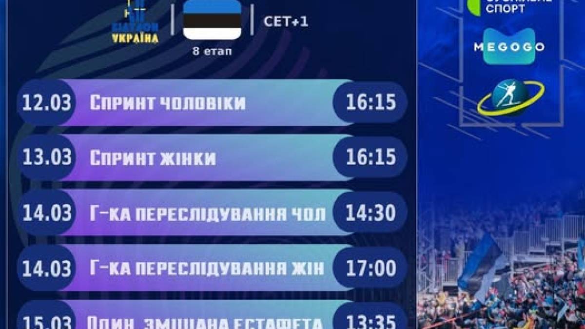 Кубок світу з біатлону. Естонський етап продовжують гонки переслідування