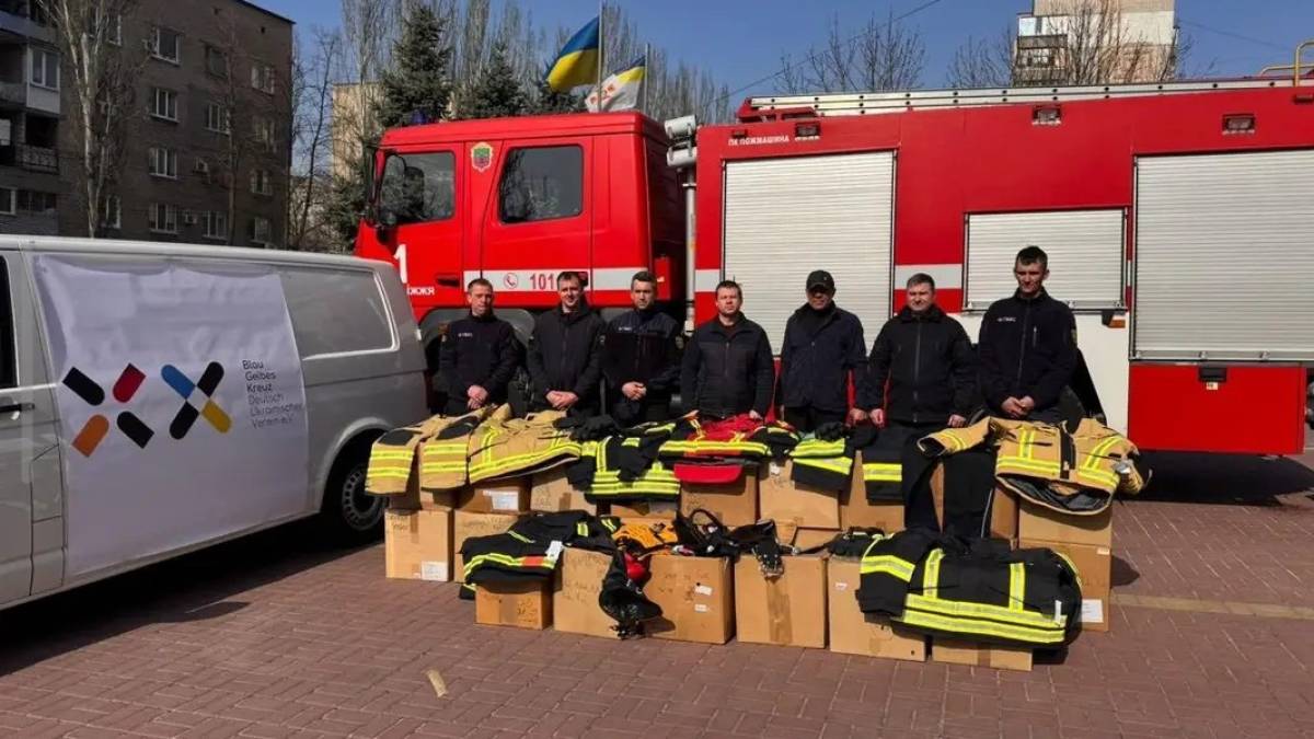 На Запоріжжі рятувальники прифронтової громади отримали авто та спорядження з Німеччини