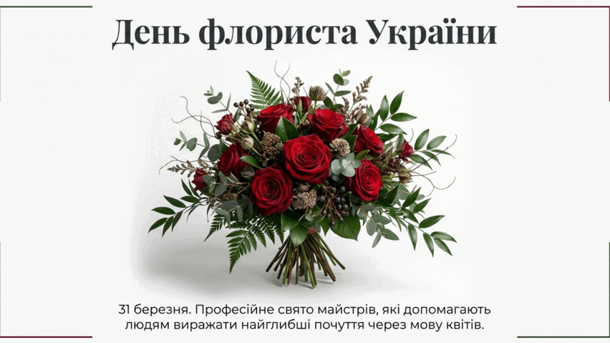 31 березня — День флориста в Україні