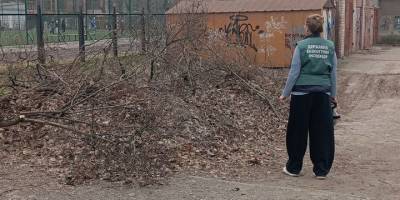 Поблизу гаражів у Запоріжжі зафіксовано засмічення території