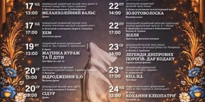 До фіналу «Січеславни та Надії Січеславни» увійшли три запорізьких вистави