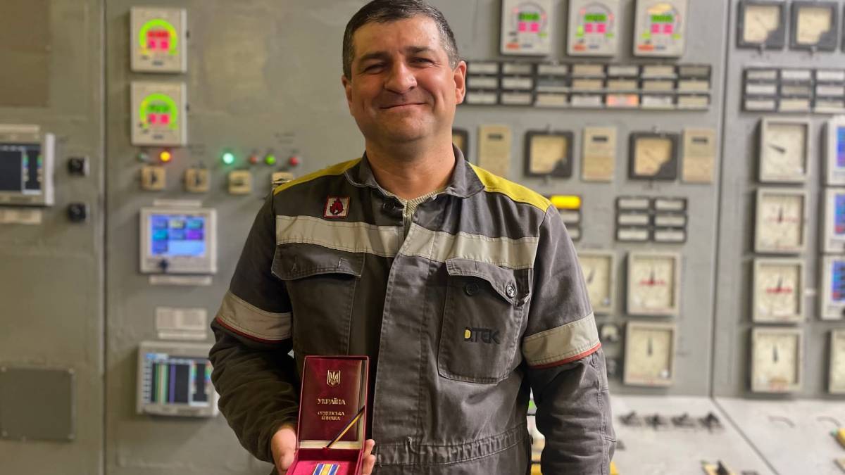 Енергетик із Енергодара відзначений Орденом «За мужність»