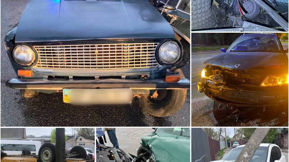 Наслідки ДТП у Запорізькій області — пошкоджені авто після аварії