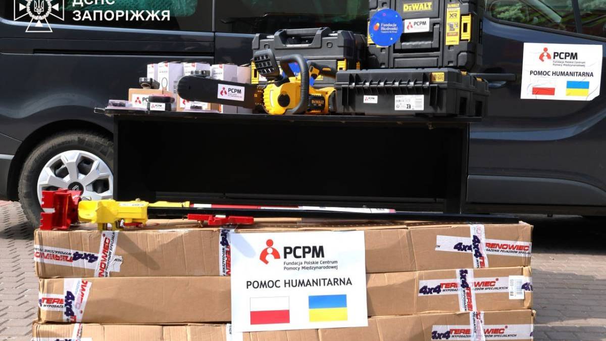 Рятувальники Запоріжжя отримують гуманітарну допомогу від польського фонду — тепловізори та обладнання
