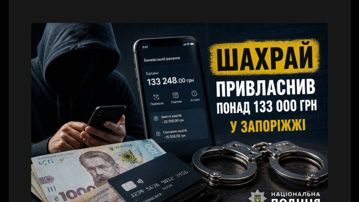 Вкрав телефон і зняв усі гроші: у Запоріжжі шахрай обчистив рахунок пенсіонера
