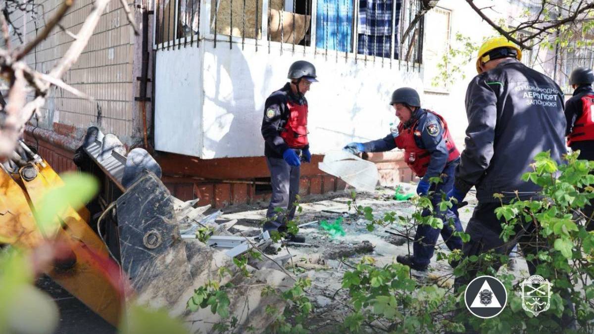 До 30 зросла кількість пошкоджених будинків у Запоріжжі після ударів 5 травня