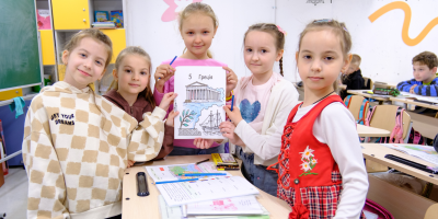 «ЄвроПазл» у Запоріжжі: школярі  створили символічну карту Європи