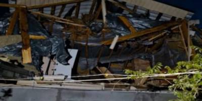 Пошкоджений житловий будинок у Запорізькому районі після ворожого удару