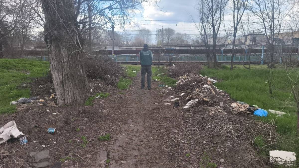 Несанкціоноване сміттєзвалище поблизу приватних будинків на вулиці Магістральній у Запоріжжі
