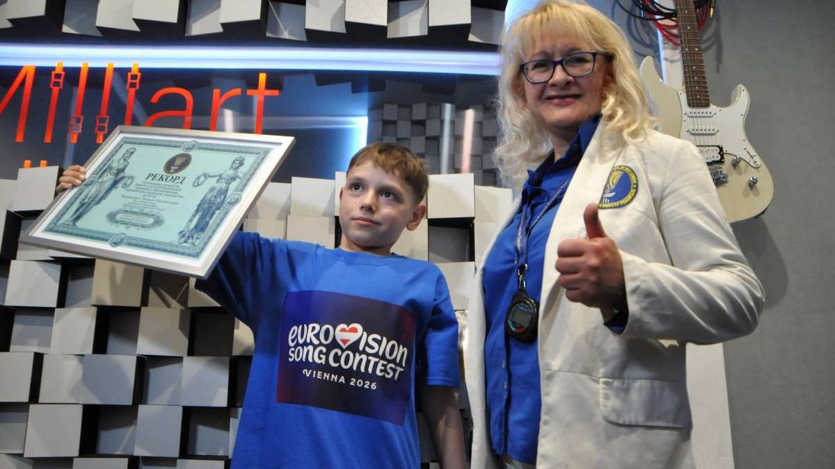 8-річний хлопчик із Вінниці встановив рекорд України з історії Євробачення