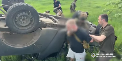 На Запоріжжі торговець гранатами під час втечі від поліції потрапив у ДТП (відео)